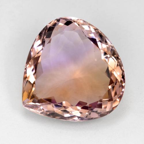 Bicolor Ametrina Gema - 19.4ct Corte en forma de pera (ID: 571547)