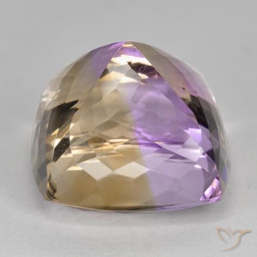 Ametrine Gemstone in 18 x 18 mm (calibrated) Size for Sale, Ametrine Stone in Bi-color Color