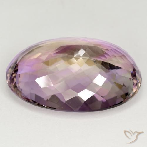 Ametrine Gemstone in 27 x 20 mm (calibrated) Size for Sale, Ametrine Stone in Bi-color Color
