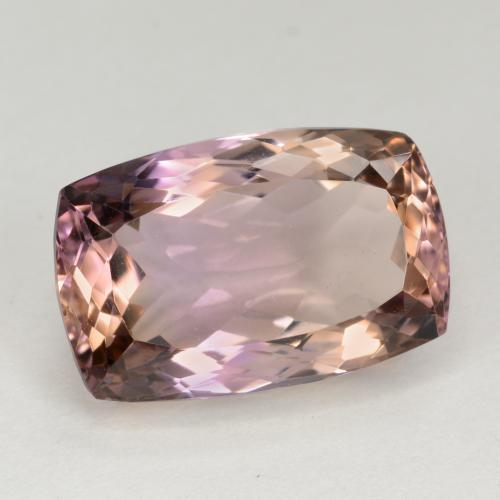 12.72 ct Bi-color Ametrine Stone, Natural Ametrine in Cushion-Cut Shape for Sale