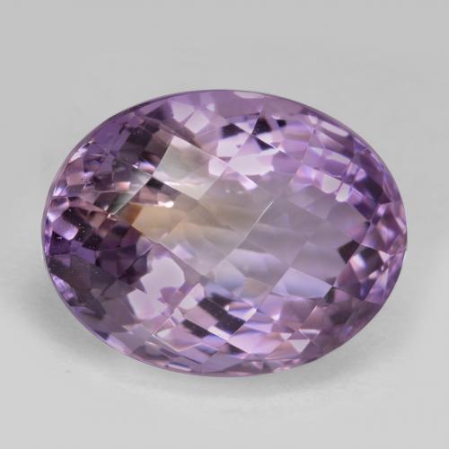 Двуцветный Аметрин Камень - 12.6ct Овал Шахматный (ID: 571563)