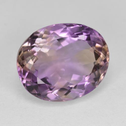 8.10 ct Bi-color Ametrine Stone, Natural Ametrine in Oval Facet Shape for Sale
