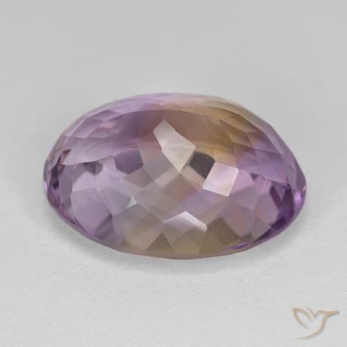 Ametrine Gemstone in 16.5 x 12.7 mm Size for Sale, Ametrine Stone in Bi-color Color