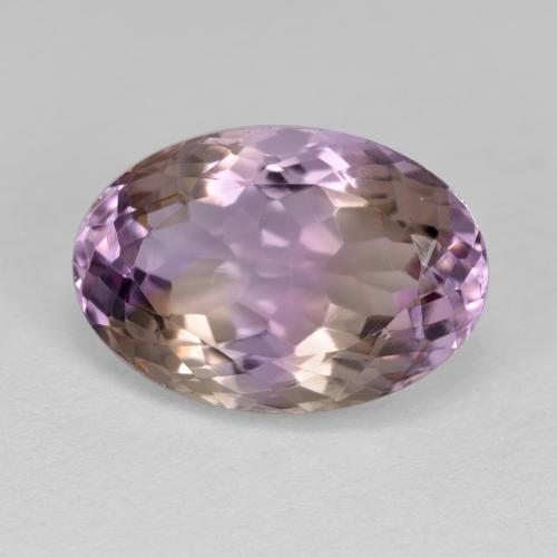 Двуцветный Аметрин Камень - 6.2ct Фасетный Овал (ID: 571580)