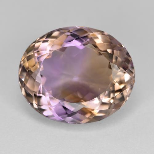 Двуцветный Аметрин Камень - 10.8ct Овальная Португальская Огранка (ID: 571583)