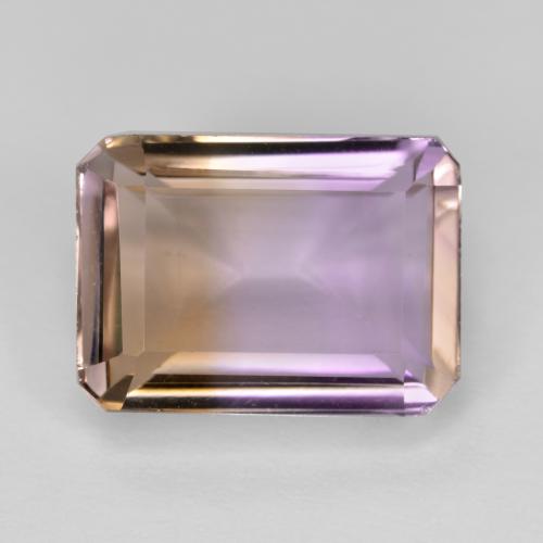 Bicolore Amétrine gemme - 7.3ct Octagon facette (ID: 571586)