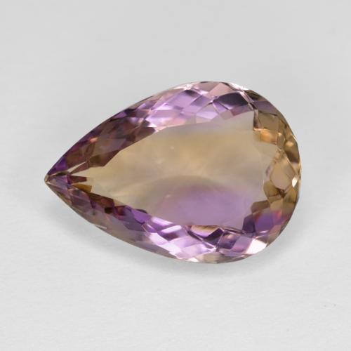 Bi-color Ametrine Gem - 5.5ct Pear Facet (ID: 571587)