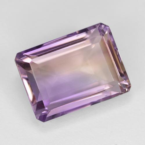 7.53 ct Bi-color Ametrine Stone, Natural Ametrine in Octagon Facet Shape for Sale