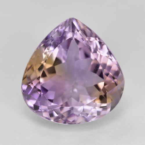 Bi-color Ametrine Gem - 7.8ct Pear Facet (ID: 571593)