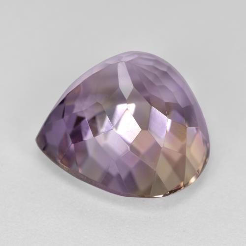 Ametrine Gemstone in 13.5 x 14 mm Size for Sale, Ametrine Stone in Bi-color Color