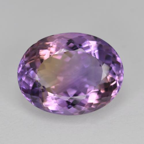 Двуцветный Аметрин Камень - 10.2ct Овальная Португальская Огранка (ID: 571598)