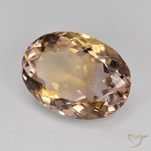 8.44 ct Bi-color Ametrine Stone, Natural Ametrine in Oval Facet Shape for Sale