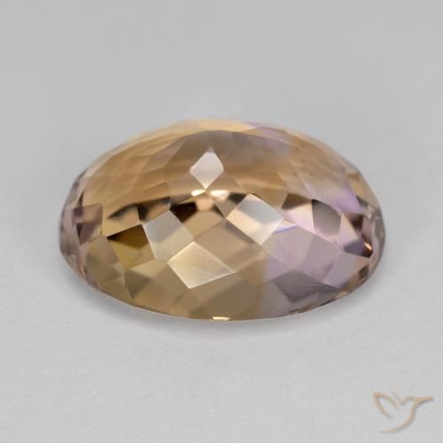 Ametrine Gemstone in 15.4 x 11.3 mm Size for Sale, Ametrine Stone in Bi-color Color