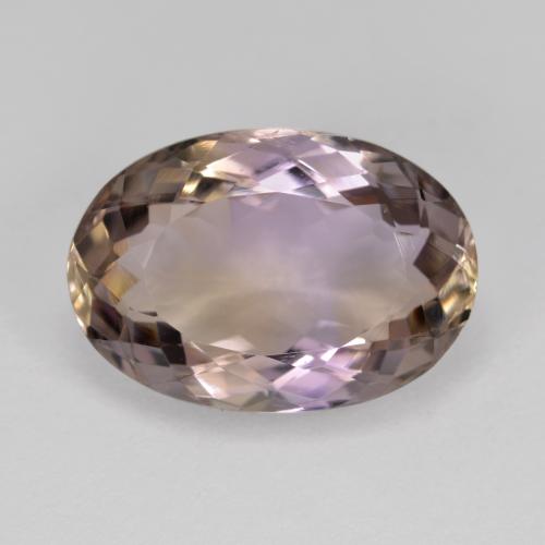 Bi-color Ametrine Gem - 6.2ct Oval Facet (ID: 571602)