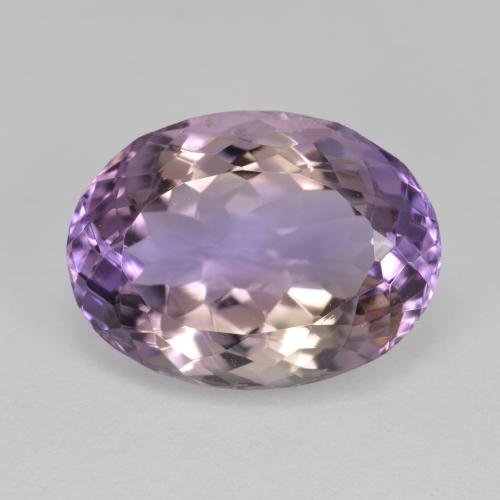 Bicolor Ametrina Gema - 6.8ct Forma ovalada (ID: 571605)