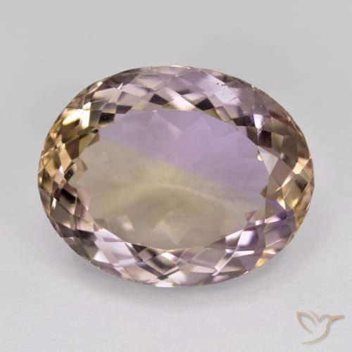 12.67ct Natural Bi-color Ametrine, Oval, VVS