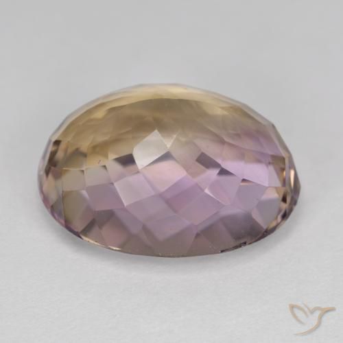 Ametrine Gemstone in 17 x 13.6 mm Size for Sale, Ametrine Stone in Bi-color Color