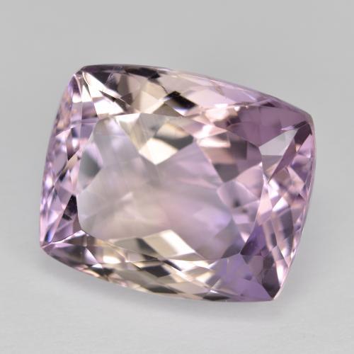 12.91 ct Bi-color Ametrine Stone, Natural Ametrine in Cushion-Cut Shape for Sale