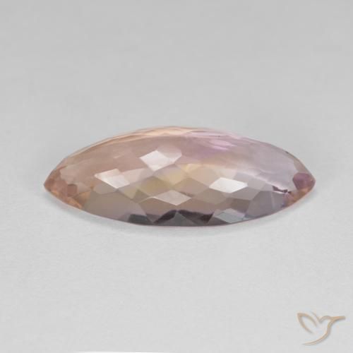 Ametrine Gemstone in 21.1 x 9.4 mm Size for Sale, Ametrine Stone in Bi-color Color