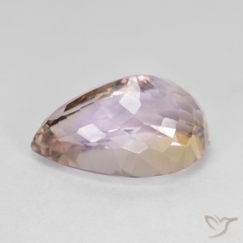 Ametrine Gemstone in 16.3 x 10.6 mm Size for Sale, Ametrine Stone in Bi-color Color