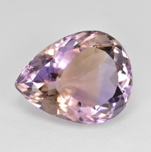 Bi-color Ametrine Gem - 10.9ct Pear Facet (ID: 577099)