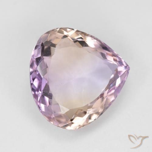 6.23 ct Bi-color Ametrine Stone, Natural Ametrine in Pear Facet Shape for Sale