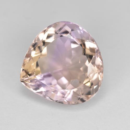 Zweifarbig Ametrin Edelstein - 5.8ct Birnen Schliff (ID: 577106)