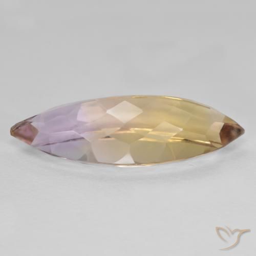 Ametrine Gemstone in 25.8 x 10.2 mm Size for Sale, Ametrine Stone in Bi-color Color
