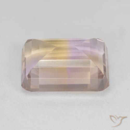 Ametrine Gemstone in 13.1 x 9.7 mm Size for Sale, Ametrine Stone in Bi-color Color