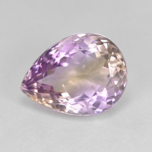 Bi-color Ametrine Gem - 6.2ct Pear Facet (ID: 577361)
