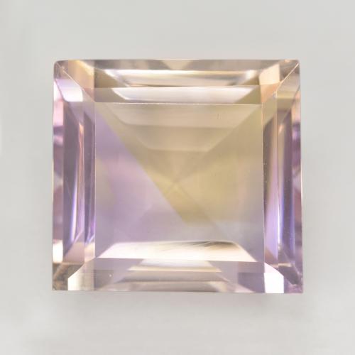 Bi-color Ametrine Gem - 14.2ct Square Facet (ID: 577364)