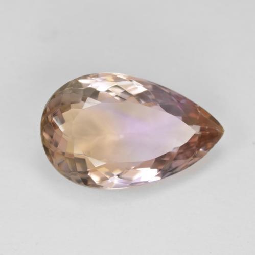 5.75 ct Bi-color Ametrine Stone, Natural Ametrine in Pear Facet Shape for Sale