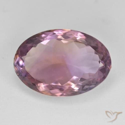 10.78ct Oval Facet Bi-color Ametrine from Brazil, Dimension 17.8 x 12.3mm, VS Clarity, Natural untreated gemstone, 1pc Ametrine in Bi-color Color, Mohs Hardness of 7 suitable for daily wear jewelry, Photo A