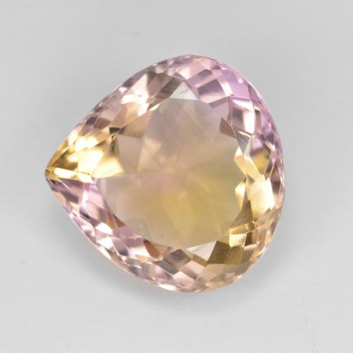 Bi-color Ametrine Gem - 7ct Pear Facet (ID: 577369)