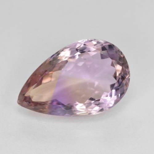Bi-color Ametrine Gem - 6.8ct Pear Facet (ID: 577714)