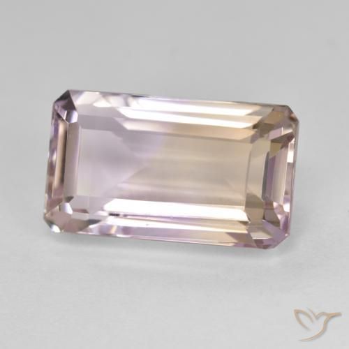 8.87 ct Bi-color Ametrine Stone, Natural Ametrine in Octagon Step Cut Shape for Sale