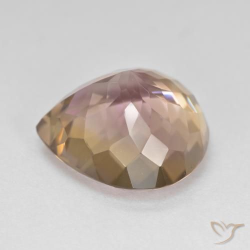 Ametrine Gemstone in 15 x 15 mm (calibrated) Size for Sale, Ametrine Stone in Bi-color Color