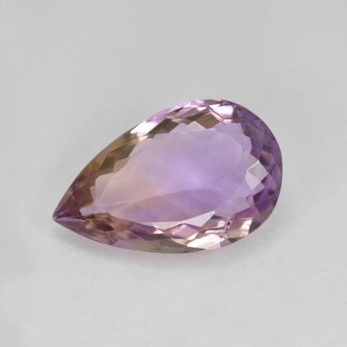 Bi-color Ametrine Gem - 5.1ct Pear Facet (ID: 577721)