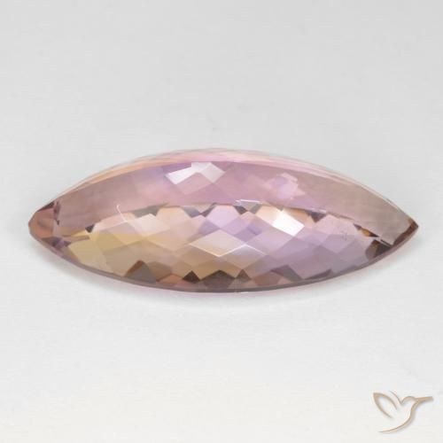 Ametrine Gemstone in 30.2 x 13.4 mm Size for Sale, Ametrine Stone in Bi-color Color