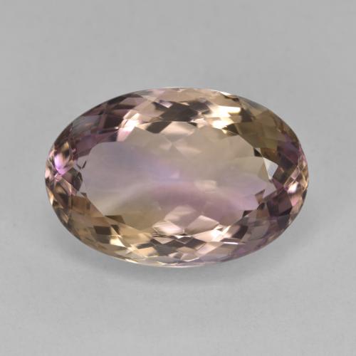 Amétrine Bicolore oval facet du Brésil, 16,7 x 11,3mm, poids de 8,92 ct, pierre gemme naturelle Non traité de pureté vvs, 1 pièce d'amétrine, couleur Bicolore, dureté Mohs de 7 convient aux bijoux de tous les jours, pierre de sagesse, Photo A