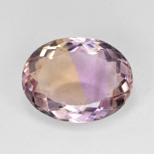 Двуцветный Аметрин Камень - 8.5ct Фасетный Овал (ID: 582575)