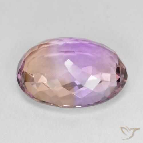 Ametrine Gemstone in 18 x 13 mm (calibrated) Size for Sale, Ametrine Stone in Bi-color Color
