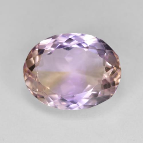 Bi-color Ametrine Gem - 8.1ct Oval Facet (ID: 582578)