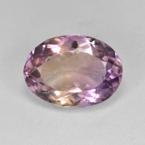 Двуцветный Аметрин Камень - 5.6ct Фасетный Овал (ID: 582580)