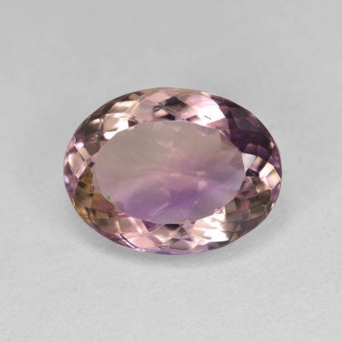 Двуцветный Аметрин Камень - 6.7ct Фасетный Овал (ID: 582581)