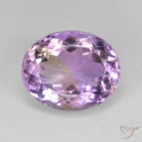 7.3 ct Bi-color Ametrine, 13.9 x 11.2 mm Oval Cut From Brazil, Photo A