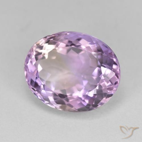 7.30 ct Bi-color Ametrine Stone, Natural Ametrine in Oval Facet Shape for Sale