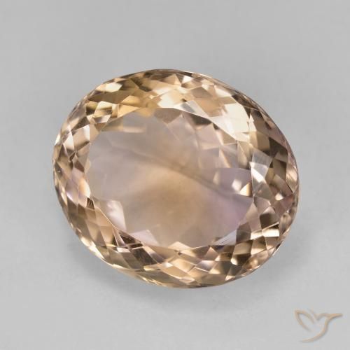 12.04 ct Bi-color Ametrine Stone, Natural Ametrine in Oval Facet Shape for Sale
