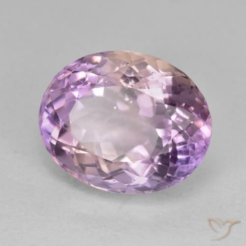 10.26 ct Bi-color Ametrine Stone, Natural Ametrine in Oval Portuguese-Cut Shape for Sale