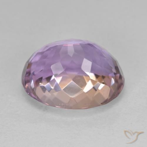 Ametrine Gemstone in 15.2 x 12.1 mm Size for Sale, Ametrine Stone in Bi-color Color